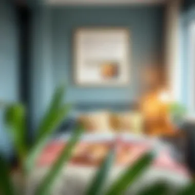 Stylish decor accents enhancing a small bedroom's charm