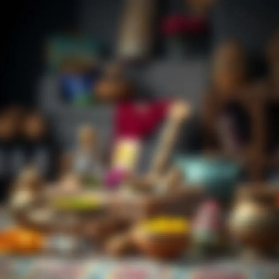 Traditional Turkish Söz Bohçası filled with cultural items