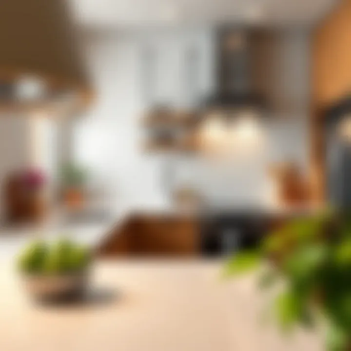 Stylish kitchen featuring practical countertop solutions