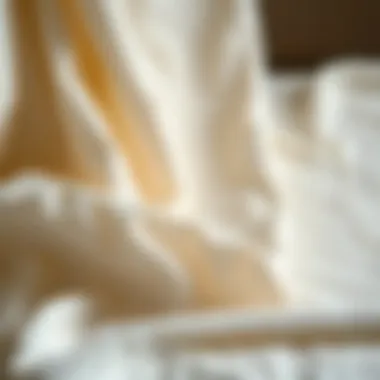 A pristine fabric after successful paint removal