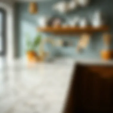 Close-up of texture on a beautifully crafted kitchen surface