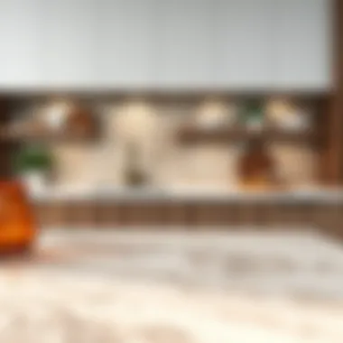 An array of materials and textures for countertop selection