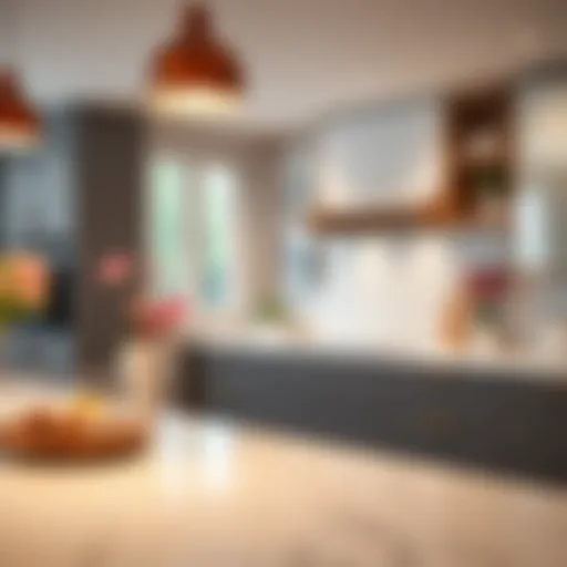 A beautifully renovated countertop showcasing modern design elements