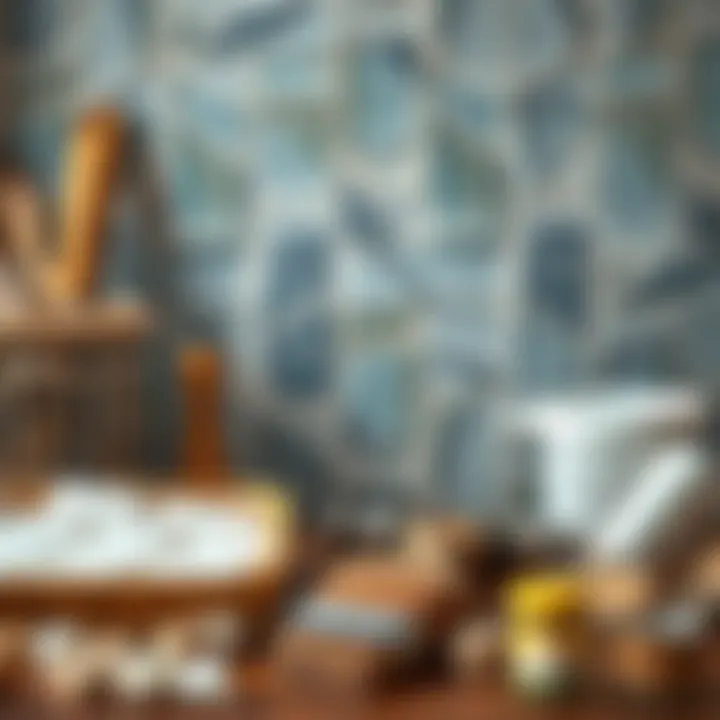 Essential materials for tile painting