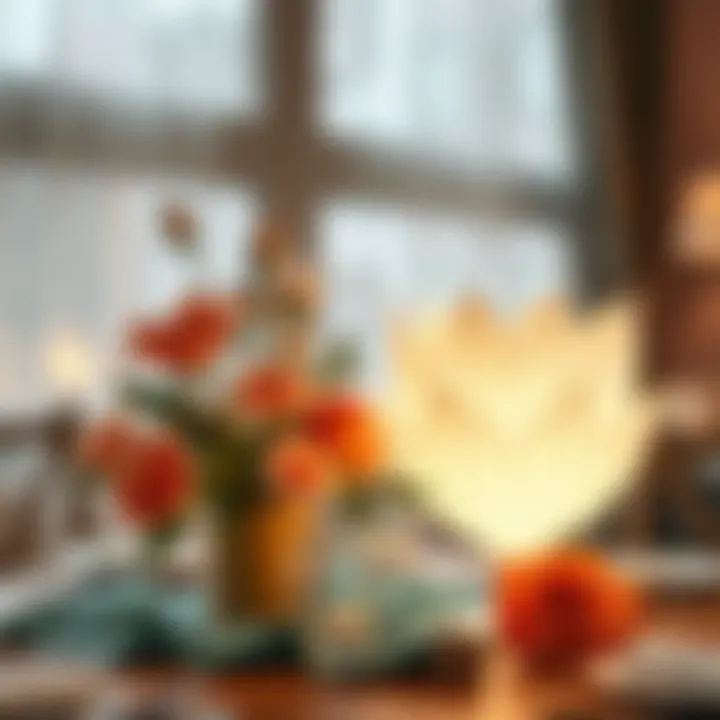 Unique paper centerpieces for birthday tables