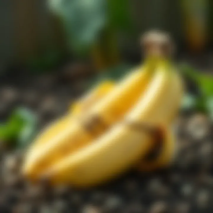Using banana peels in compost