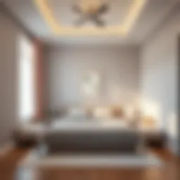 Elegant minimalist bedroom design with a calming color palette