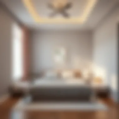 Elegant minimalist bedroom design with a calming color palette