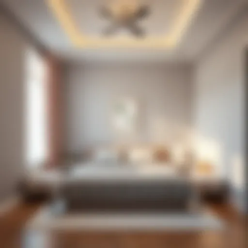 Elegant minimalist bedroom design with a calming color palette