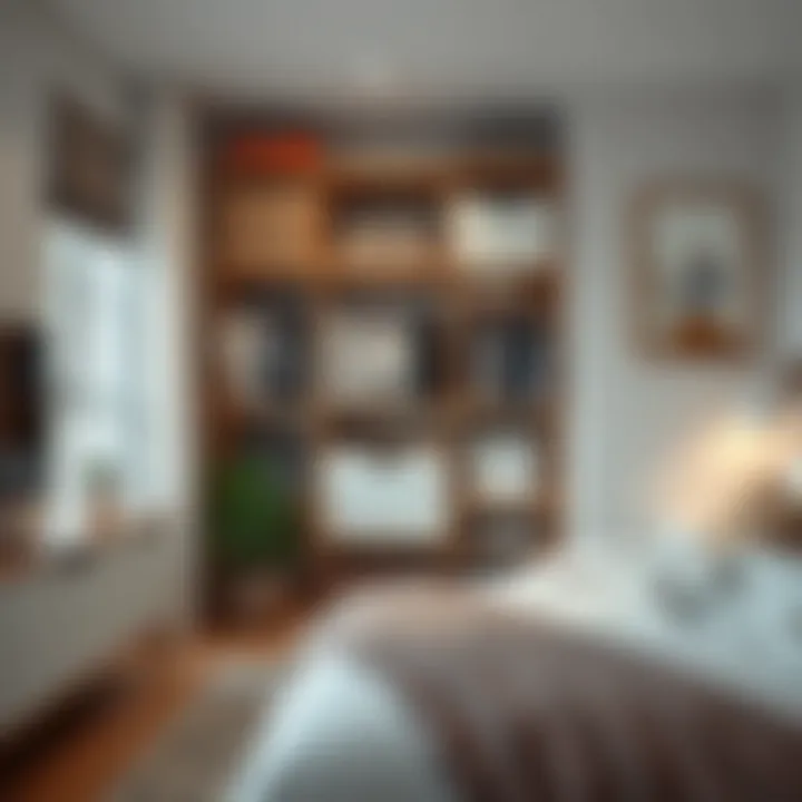 Functional storage solutions for an organized bedroom