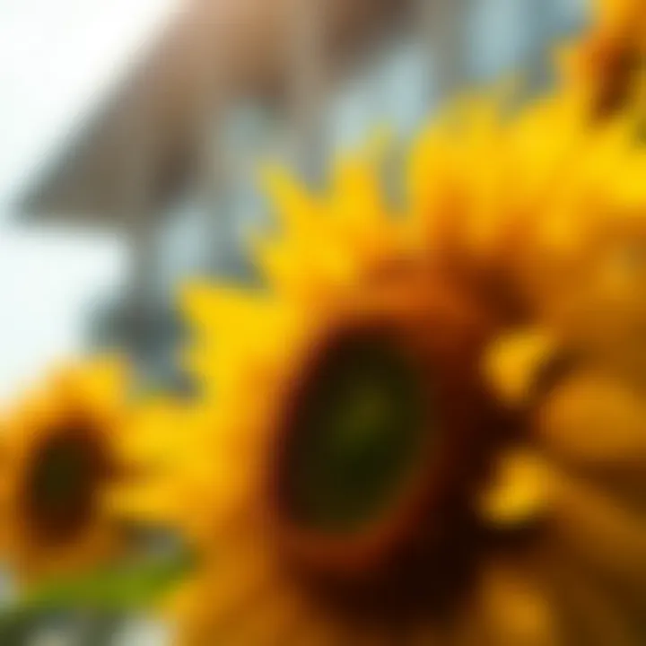 Close-up of a blooming sunflower capturing the essence of summer