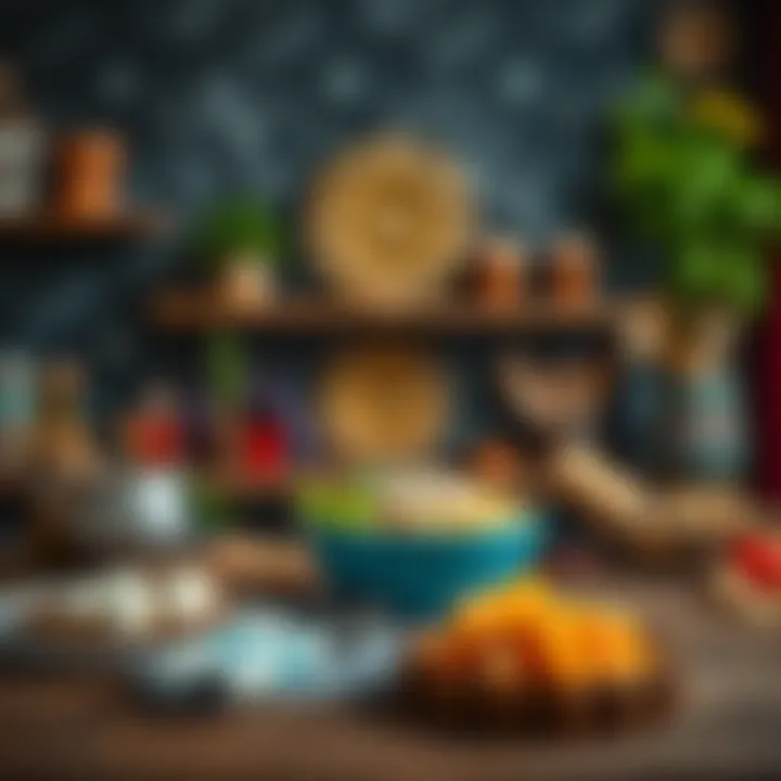 Branding elements for a food business