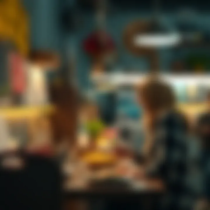 Customer engagement techniques in food sales