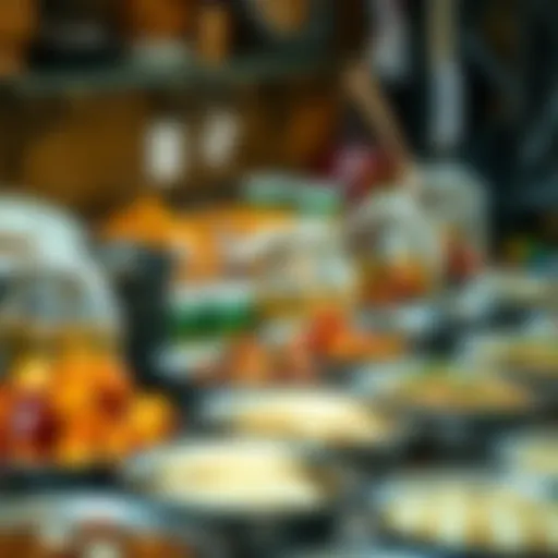 Delicious homemade dishes ready for sale