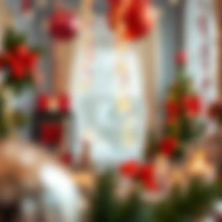 Colorful decorations for New Year celebrations